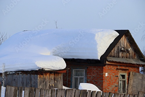 An old abandoned house in a Russian village