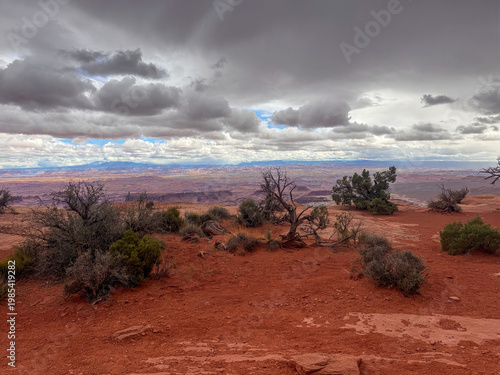 Dramatic desert landscape at Canyonlands National Park near Moab, Utah.