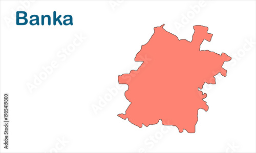 Banka subdivision map high quality professional illustration image graphic suitable for digital media marketing presentations and creative design proj