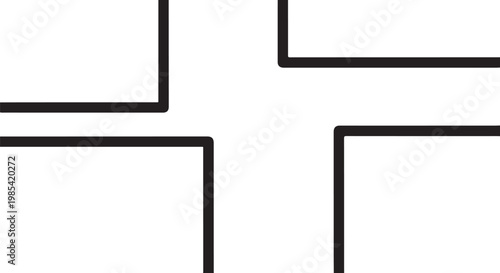 Geometric shapes, black lines, abstract icons, vector graphics