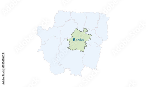 High reg of Banka map high quality professional illustration image graphic suitable for digital media marketing presentations and creative design proj