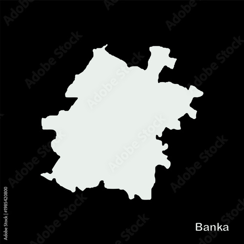 Map of Banka Block high quality professional illustration image graphic suitable for digital media marketing presentations and creative design project