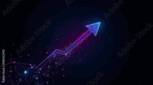This abstract image depicts a neural network, evoking concepts of artificial intelligence, connectivity, and data flow. Ideal for illustrating technol