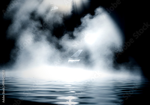 Wallpaper Mural Water vapor rising from the surface of a body of water Torontodigital.ca