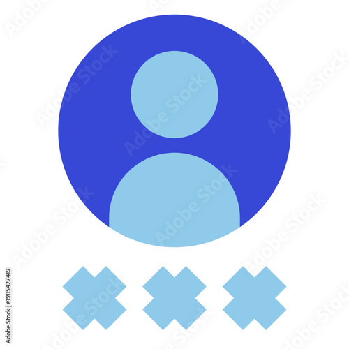 security blue tone icon set