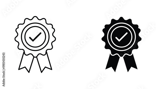 Certification Ribbon Badge Approved Seal Verification Success Award