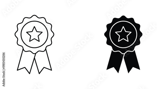 Award Ribbon Star Recognition Business Achievement