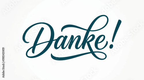 Danke Calligraphy - Elegant German Thank You Lettering Design