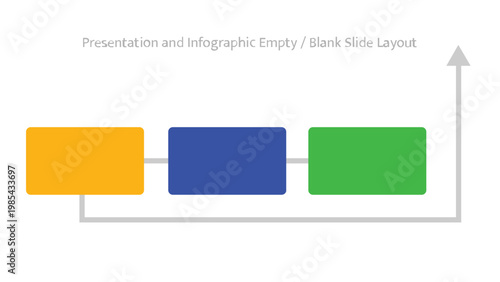 Horizontal progression of three rounded rectangles with an upward arrow indicating growth
