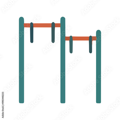 Gymnastics Rings and Pull Up Bars Icon