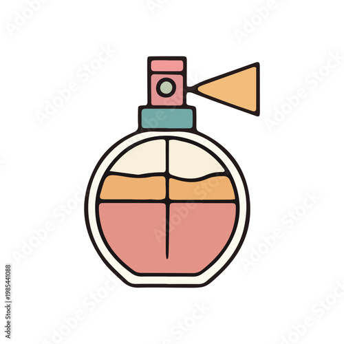 Hand Drawn Perfume Bottle Icon
