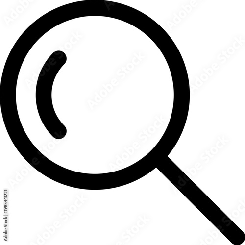 Search interface icon. Magnifying glass, Vector Search ui icon. Loupe symbol