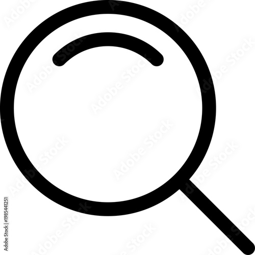 Search interface icon. Magnifying glass, Vector Search ui icon. Loupe symbol