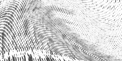 Obraz na plátně a black and white halftone metal grid pattern with dots, Black color halftone background halftone circle dotted dot cmyk background dot pattern fading dots