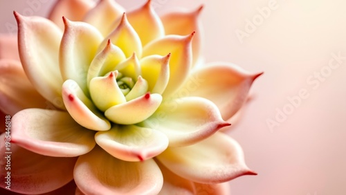 Close up pastel succulent plant