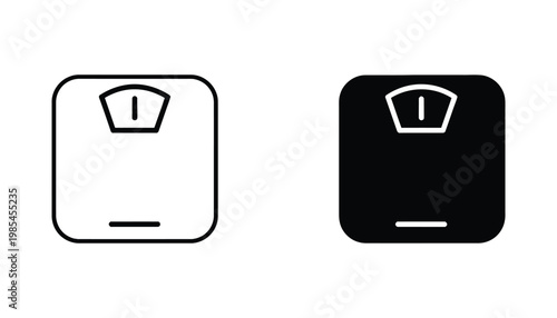 Scale Icon Weight Measurement Symbol Healthcare Digital Health