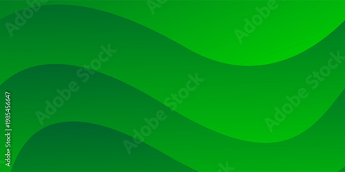 Green Abstract Wave Background With Smooth Curves for Eco Design and Modern Graphic Projects eps10
