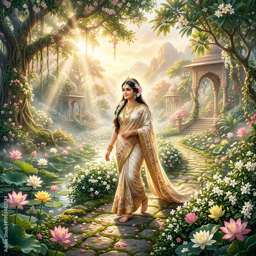 Ethereal Goddess Walking Th...