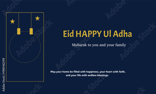 Elegant Eid al Adha Greeting Card