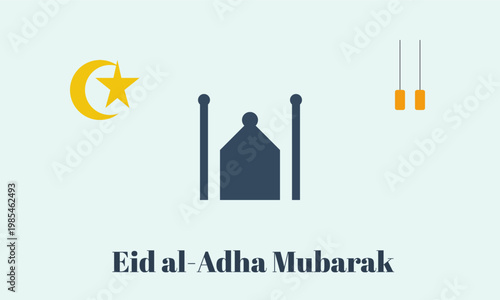 Eid al-Adha Mubarak Greeting Card