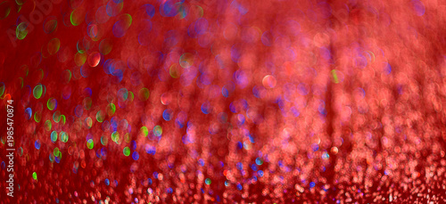 red  background with bokeh