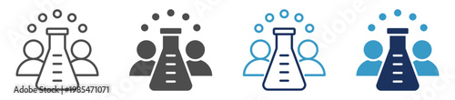research group multi purpose icon set