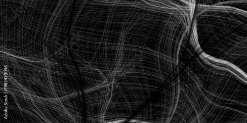 Wave Lines an Abstract Stripe Background, Vector. strokes on shiny hair. abstract background with hand lines and grey art natural pattern. Minimal monochrome stripe texture background vector.