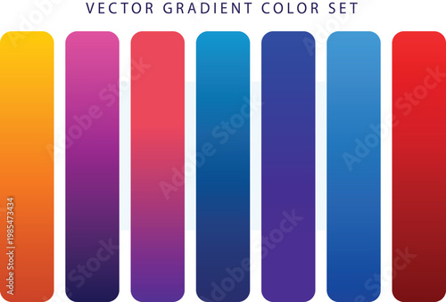 Vector Gradient Color Set for Adobe Illustrator Design Projects