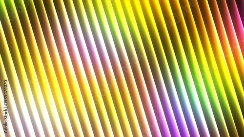 Vibrant abstract pattern of interwoven diagonal strips in multicolored shades illustration