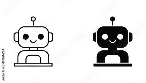Robot Icon Automation Technology Symbol Modern Clean Graphic