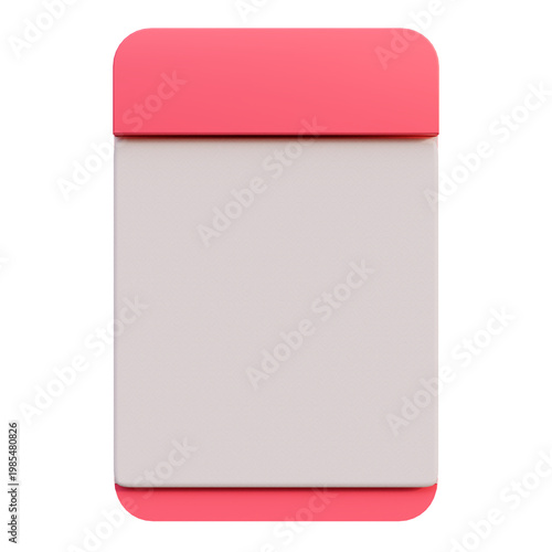 Template of a Red Calendar