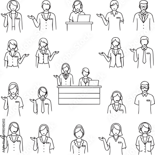 diverse professionals presenting and discussing in business meeting flat vector illustration