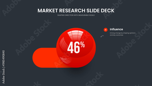 Company Campaign One Option Diagram Slide Template. Educational Forecast Frame Layout Vector Illustration. Business Solution 1 Element Chart Slideshow Design.