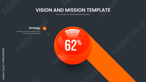 Marketing Campaign One Option Diagram Presentation Layout. Digital Showcase Slide Template Vector Illustration. Colorful Introduction 1 Step Infographic Frame Design.