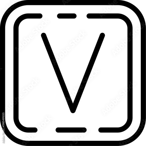 V Icon