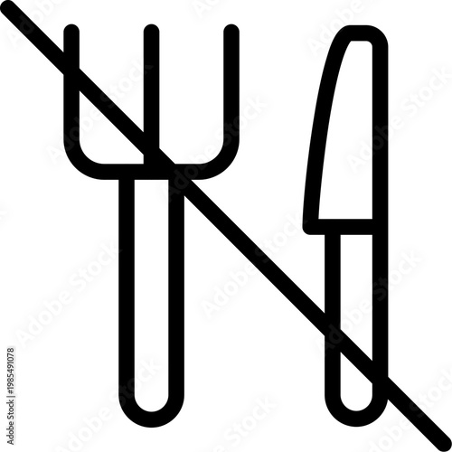 Utensils slash Icon