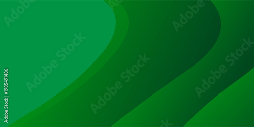 Green Abstract Layered Wave Background With Smooth Curves And Modern Gradient Design eps10