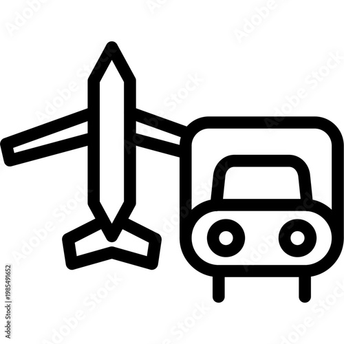 Truck plane Icon
