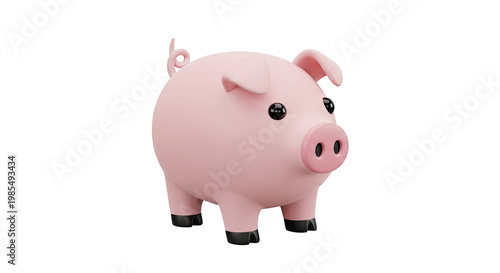 Cute 3D Pink Piggy