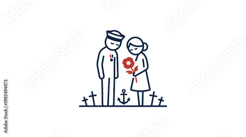 Remembering Fallen Soldiers Remembrance Day Symbol