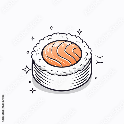 Vector illustration of a breakfast set featuring a plate with a spoon, abstract egg background, sweet chocolate cake, and delicious bakery croissant icons
