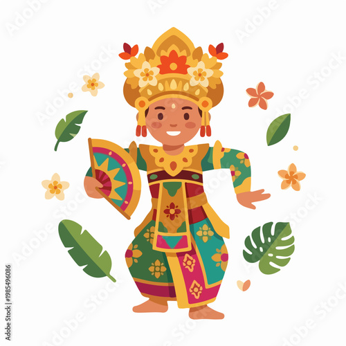 Balinese legong Dance woman.eps