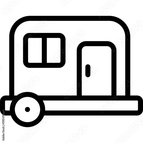 Caravan simple Icon