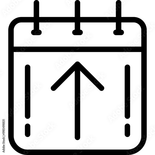 Calendar arrow up Icon