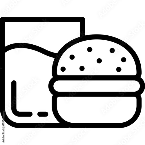 Burger glass Icon