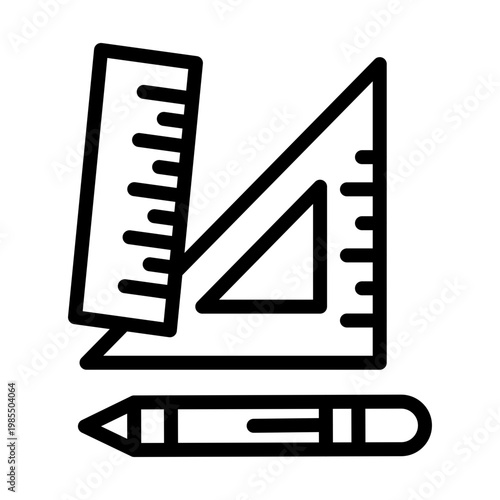 Protractor Vector Icon