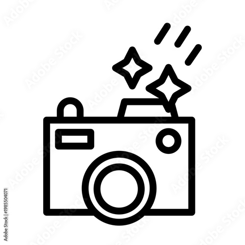 Camera Flash Vector Icon