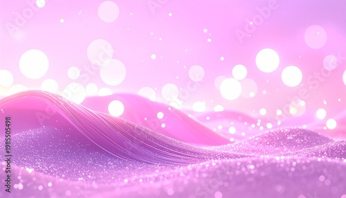 abstract soft pink and purple sparkle bokeh background, glowing light orbs floating gently, romantic dreamy atmosphere,