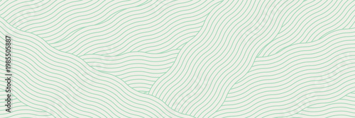 farm green banner, organic abstract background with fields. wavy green lines, natural organic products.