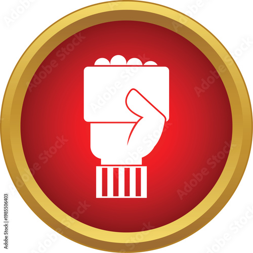 Referee hand holding a red card, indicating a foul or penalty during a game